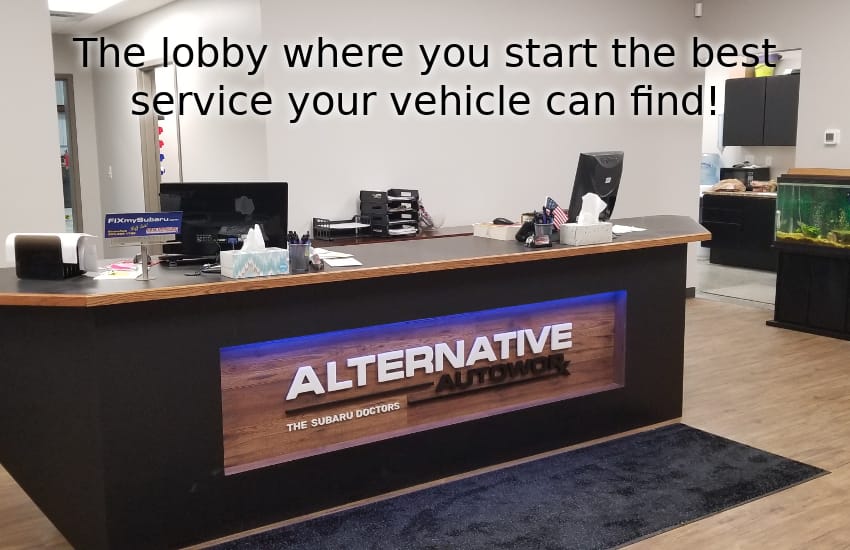 The lobby where you start the best service your vehicle can find!
